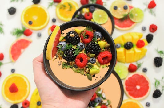 Smoothie with chia seeds