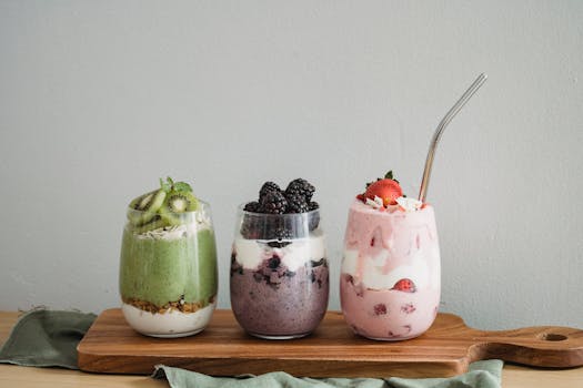 colorful fruits and veggies for smoothies