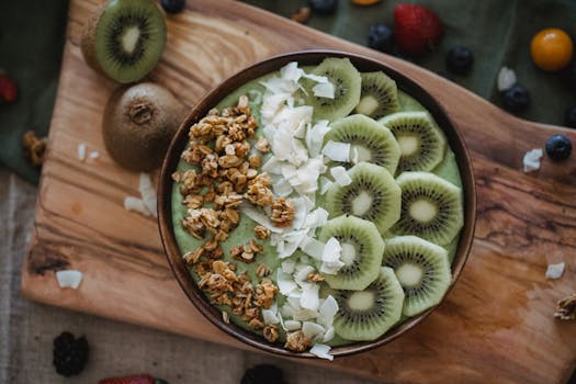 a refreshing green smoothie